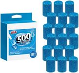 500 Brushes Blue Toilet Bowl Cleanser Tablet Refills | 18 Count | Replacement Toilet Bowl Cleaner Tablets | Long Lasting | Each Tablet Lasts Up to 4 Months