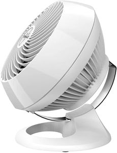 Vornado 560 Medium Air Circulator – White – Whole-Room Vortex Airflow Fan with 4-Speed Electronic Control, Adjustable Chrome Glide Bar & Multi-Directional Tilt for Medium Rooms (~23 m²)