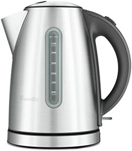 Breville the Soft Top Dual 1.7 Litre Kettle, Brushed Stainless Steel, BKE425BSS