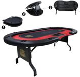 GUTSHOT Foldable Poker Table for 10
