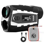 ACPOTEL PF2L Range Finder with Magnetic Golf Rangefinder Slope Switch with Feet/Yard/M Range Finder Golf with Scanning, Golf Rangefinder Fast Flag-Lock with Vibration