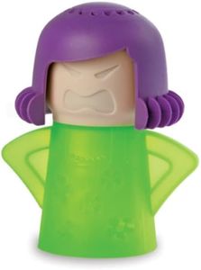 HORNO Angry Mama Microwave Oven Steam Cleaner and Disinfects With Vinegar and Water for Kitchens (Green)