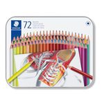 STAEDTLER 175 M72 Coloured Pencils - Assorted Colours (Tin of 72)