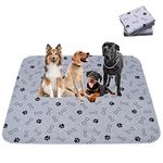 Paw Jamboree Washable Reusable Dog Pee Pads Puppy Pads Dog Mat Washable Pee Pads for Dogs PIPI Pad Pour Chien Training Pad Extra Large 35"x41"(Pack of 2)