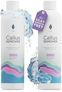 Lee Beauty Professional Callus Remover for Feet - 8 Oz, Pack of 2 Original, Powerful Formulation - Extra Strength Gel, Home Pedicure Foot Spa Results - Cracked & Dead Dry Skin Supplies