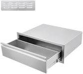 GarveeLife 30 W x 10H x 23D Inch Outdoor Kitchen Drawers, Stainless Steel BBQ Access Drawers,Outdoor Kitchen Cabinets, Stainless Steel Kitchen Drawer for Outdoor Kitchen Island, Patio Grill Station