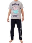 Peppa Pig Mens Daddy Pig Pyjamas Black Size XX-Large