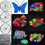 AISHEMI Bicycle Wheel Spoke Decoration (About 150pcs) Colorful Bike Spoke Clips Beads for Kids Girls Bike