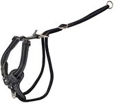 Rogz Utility Control Stop Pull Two Point Steering Dog Harness Black Large