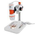 Celestron 44308 Handheld Digital Microscope Pro, 20x-200x Magnification, Grey/White