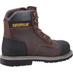Caterpillar Male Powerplant S3 Safety Boot, Brown, 10