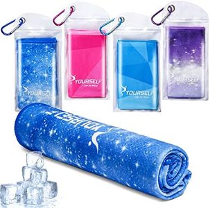 SYOURSELF Cooling Towel, Cooling Towels for Neck,40" x 12"Ice Towel for Instant Cooling Relief, Soft Breathable Chilly Towel, Perfect Yoga, Golf, Sports, Gym, Athletes Towel (1PC-BStarry)