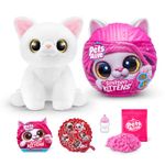 Pets Alive Smitten Kittens Sissy, Surprise Kitten Plush, Ultra Soft Plushies, Interactive Toy Pets, Electronic Pet Kitten, Ages 3+ (Sissy)