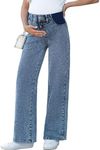 BLENCOT Pregnancy Pants for Women L