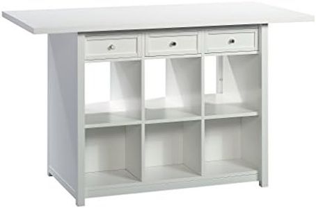 Sauder Craft Pro Series Work Table/ pantry cabinets, White finish