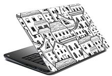 Paper Plane Design Laptop Skin for Upto 17 in Laptops