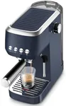 CASABREWS 3700 Essential Espresso Machine 20 Bar, Stainless steel Coffee Maker with Milk Frother, Espresso Coffee Machine for Cappuccino, Latte, 43.9oz Water Tank, Sapphire Blue