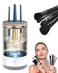 Makeup Brush Cleaner - Rechargeable Cosmetic Make Up Brush Cleaning Tool Set for Quick and Efficient Washing and Drying, Suitable for Brushes of Various Sizes, Ideal Gift for Women, Moms, and Wife
