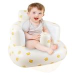 Alaoo Inflatable Baby Chair,Infant Back Support Sofa for Babies 3 Months and Up Summer Inflatable Baby Seat for Sitting Up, Babies Shower Chair Outdoor Seat Floor Seater,Tiger Head Pattern