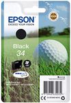 Epson 34 Black Golfball Genuine, DURABrite Ultra Ink Cartridge, Standard Capacity