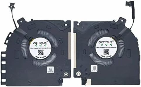 QUETTERLEE Replacement New Laptop CPU+GPU The Main Cooling Fan for Dell Alienware X15 R1 RTX30 Series 082VD4 0V0G61 DFS5K22305283T FND3 DFS5K22115371S FND2 DC5V 0.5A Fan