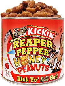 ASS KICKIN' Carolina Reaper Pepper Honey Spicy Hot Peanuts 12oz