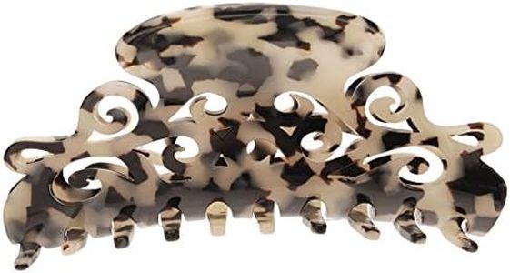 France Luxe Large Elysee Claw Clip - Ivory Tokyo