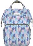 POLKA TOTS Premium Baby Diaper Bags For New Born with Pouch for Mothers | Maternity Waterproof Bags for Travel | Multiple Pocket Backpack for Moms(Checks, Large)