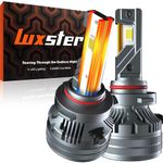 LUXSTER 2024 Punisher 40,000LM 9012 HIR2 LED Headlight Bulbs - High & Low Beam, Ultra-Bright TalonLED Chips, 6000K Pure White, Easy Plug-N-Play Installation, IP68 Waterproof