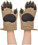 Genuine Fred BEAR HANDS Oven Mitts - Quality Cotton with Heat Resistant Silicone - Fun & Function Kitchen Gadgets - Funny White Elephant Gift - Great Gift for Home Cooks, Bakers, & Animal Lovers -