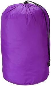 PATIKIL Stuff Sack, 9 x 16 Inch Waterproof Outdoor Storage Sack Ultralight Drawstring Dust Flap Bag for Camping, Purple