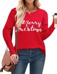 Zeagoo Christmas Sweaters for Women Chunky Knit Winter Sweaters Casual Crewneck Oversized Pullover Sweater Tops