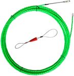 Aewio 15m Fishing Tape Electrical Wire Threader Wire Puller for Pulling Wire Line (15m Green Diameter 4.5mm)