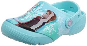 Crocs Kids' Disney Frozen 2 Clog | Frozen 2 Shoes for Girls, Ice Blue, 3 Little Kid