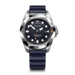 Victorinox Men’s Watch Dive Pro Ø 43 mm, Swiss Made, Analogue Quartz, Water-Resistant up to 300 m, Sapphire Glass, Rubber Strap, Blue