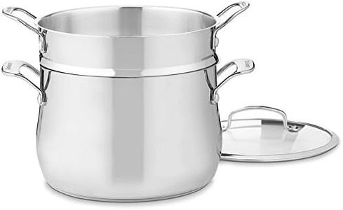 Cuisinart Contour Stainless 6-Quart, 3-Piece Pasta Pot with Cover