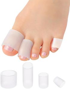 Uwbettry 16 Pack Silicone Toe Sleeves Gel Corn Toe Protectors Toe Cushions for Women Men Toe Pain Relief, Soft Toe Tube Pads Corn Cushions for Calluses, Bunion Blisters, Hammer Toes, Toenails Loss