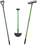 Garden Draw Hoe + Rake + Grass Lawn Border Edger Edging Gardening Trimmer