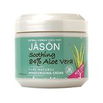 New Jason Pure Natural Moisturizing Creme, Soothing 84% Aloe Vera, 4 Ounce