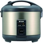 Tiger JNP-S15U-HU Rice Cooker and Warmer, Stainless Steel Gray, 8-Cup