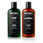 Brickell Men’s Daily Revitalizing Hair Care Routine, Mint and Tea Tree Oil Shampoo, Strength and Volume Enhancing Conditioner, Natural and Organic
