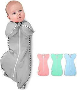 NARUTOO Swaddle Wrap for Baby, Newborn Boy or Girl Adjustable Sleep Sack 100% Breathable Soft Premium Cotton Suit for Kids Aged 0-3 Months (Grey)