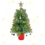 Premium Artificial Christmas Tree, Decorated Xmas Tree with Metal Stands for Indoor and Outdoor Seasonal Holiday Home, Office, Party Decoration