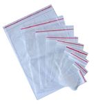 AANIJ® Multi Purpose Re-Usable Transparent Zip Lock Storage Bags Sizes - 5"x7" (20Pcs), 6"x8" (20Pcs) & 7"x10" (10Pcs) (Medium Combo - Count 50)