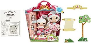 Lalaloopsy Sew Royal Princess Party - Suzette & Mimi La Sweet, 4 Princess Dolls (Large + Littles + Minis) + 3 Pets and Tiara, in Reusable Castle Package playset, for Ages 3-103,580720C3