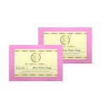 Khadi Natural Herbal Rosewater Handmade Soap, 125g (Pack of 2)