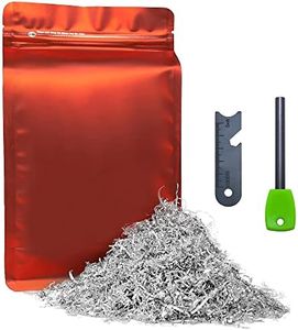 Magnesium Chips Shavings Fire Starter Kit Big Package, 99.9% Purity, Net Weight 130g, Emergency Fire Starting, Wilderness Outdoor, Camping Hiking, Jungle Survival, Package Dimensions 9''x5.5''x2.2''