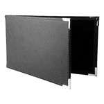 Premium 2UP Business Cheque Binder, Landscape Three-Ring Binder, (Black)