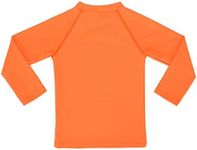 KAKU NANU Long Sleeve Rash Guard Boy Kids UPF 50+ Swim Shirt(Orange,9-10)