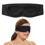 ALASKA BEAR Stylish Sleep Eye Mask for All Sleeping Positions, 3D Contoured Cups, 100% Blackout Cover, Cool and Comfort Concave Padding, Machine Washable